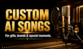 create a custom ai song for your special occasion