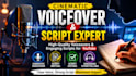 write youtube scripts and provide professional voice over