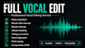 edit, clean or cut your audio tracks or vocals professionally