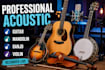 record professional acoustic guitar, mandolin banjo and violin