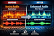 do audio enhancement and noise reduction