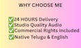 record a professional telugu female voice over