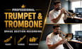 record professional trumpet and trombone brass section tracks