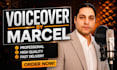 record a professional male voice over for narration