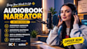 be your friendly american english audiobook narrator for acx, amazon kindle book