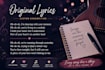 write custom song lyrics and melodies