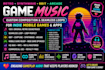 compose retro synthwave 8bit game music, seamless loops for indie mobile games