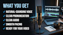 create natural ai voice over for youtube videos and shorts