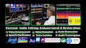 do forensic audio cleanup, audio editing, noise reduction, audio restoration fix