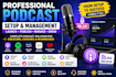 setup launch and manage your podcast professionally