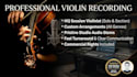 record professional violin viola and cello session strings for your song