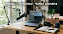 create a realistic human ai voice over with elevenlabs pro