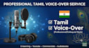 do professional tamil voice over for youtube and ads