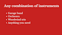 make string, woodwind, brass, orchestral or band arrangements for you