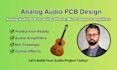 design dsp audio pcb, preamps ,amplifier and audio processing circuit boards