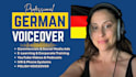 record a friendly clear voice german or polish voiceover for your project