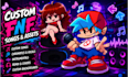 create fnf chromatics, and custom song, for your mod, fnf background