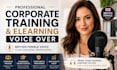 narrate professional voice over corporate training elearning female voice over