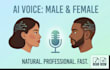 make ai audio male or female voice