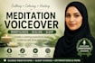 create calming guided meditation, sleep stories, and mindfulness voiceovers