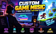 compose custom game music, retro synthwave, 8 bit arcade and seamless loops