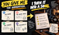 turn your inside jokes into a funny personalized song