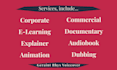 record your script as a bilingual welsh and english voiceover