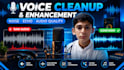 professionally edit, clean and enhance your voice audio