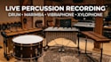 record percussion drum, marimba, vibraphone, xylophone for your song