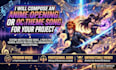 compose an anime opening or oc theme song for your project