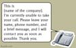 record a professional voicemail phone greeting