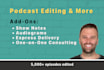 produce podcast audio editing, edit and mix your podcast