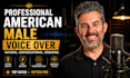 record a professional american male voice over