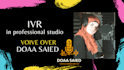 deliver a professional native arabic female voice over
