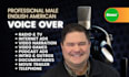 record a broadcast quality american male voice over fast