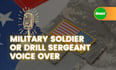record a military style voice over performances and sound bites