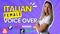 record a professional italian female voice over in 24h