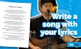 write a song with your lyrics