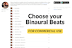 produce original binaural beats meditation music for commercial use