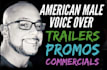 record an epic deep male voice over for your project
