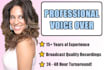 record a professional american female voice over