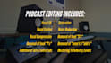 provide podcast audio editing as skilled podcast producer