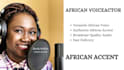 record a professional female african voice over