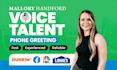 voice your professional IVR, on hold greeting, voice mail