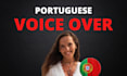 record a professional european portuguese voice over