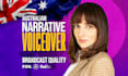 narrate your female voiceover in my australian accent
