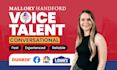 record a natural, conversational female voice over