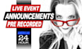 do female announcer for conferences, events, and award shows
