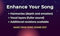 write custom song lyrics and melody and record vocals