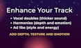 record vocals for your hook and verse for your song
